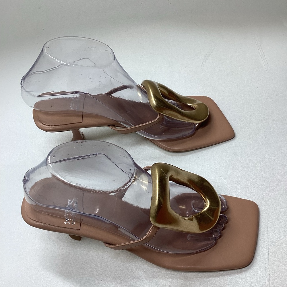 Jeffrey Campbell Linq Up 60mm leather heeled sandals - Picture 6 of 14